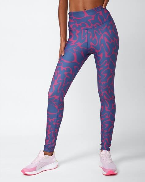 Reebok Women Printed Fitted Leggings