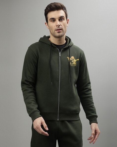 Green true religion hoodie best sale