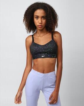 Women Printed Non-Wired Sports Bra-image-47