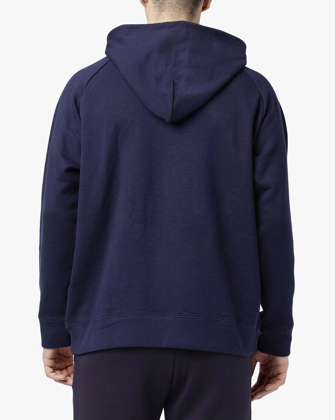 Buy Onitsuka Tiger Regular Fit Sweat Hoodie | Navy Blue Color Men