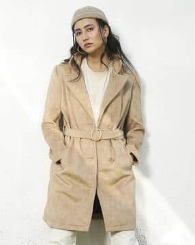 pinacolada Women Button-Front Coat with Waist Belt-picture-12