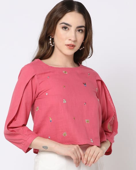 Buy Pink Shirts, Tops Tunic for Women by YOUSTA Online