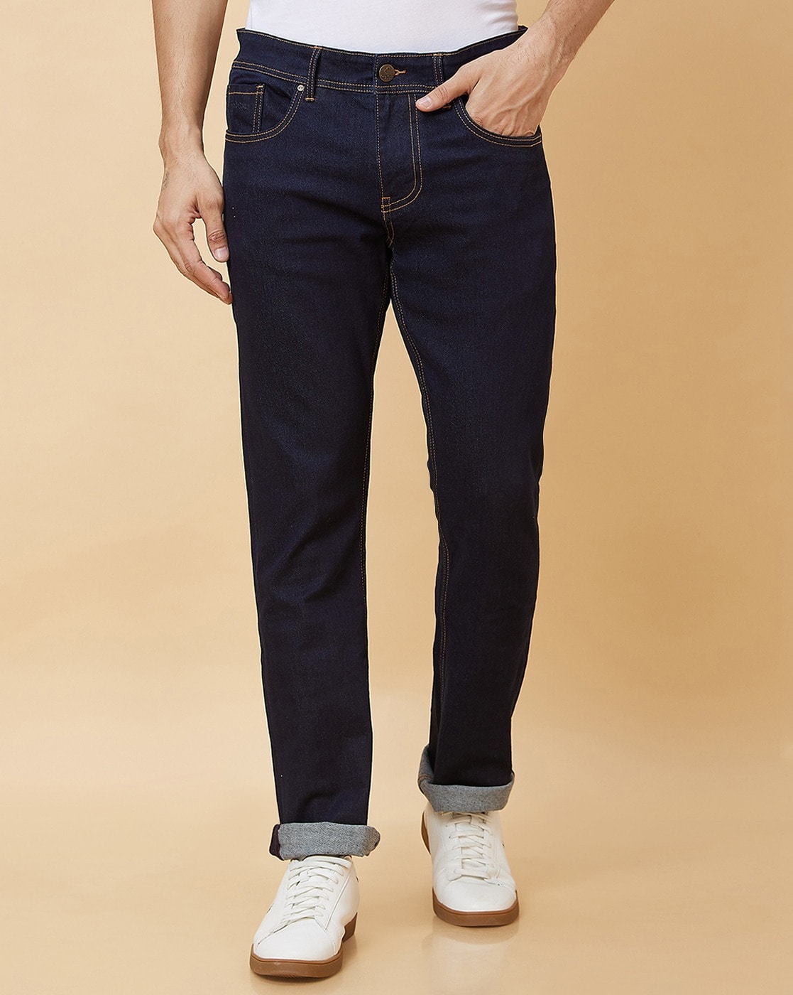 Ben Martin Men's Denim Cross Pocket Casual Slim Fit Dark Blue Jeans Size 30  : Amazon.in: Clothing & Accessories