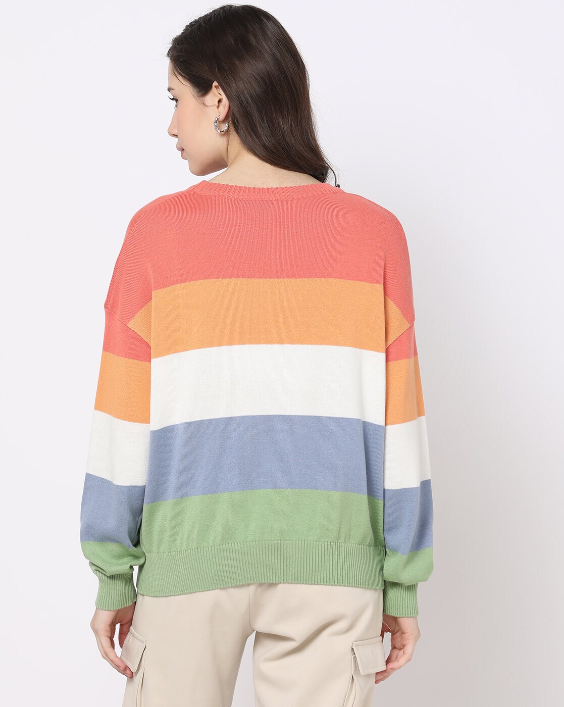 Lilly Pulitzer Samora Sweater Texture Reef hotsell Stripe Kitschy Coral Multicolor Large