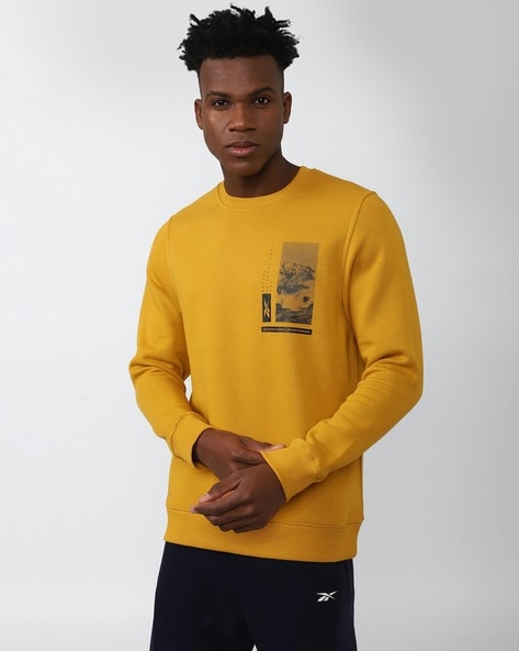 Yellow reebok cheap shirt