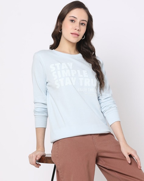 Buy White Sweatshirt & Hoodies for Women by DNMX Online