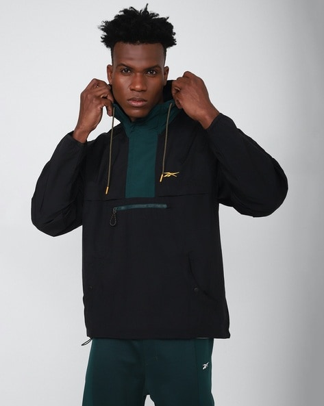 Reebok black deals men's hoodie