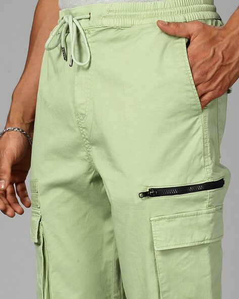 Cotton-jersey cargo pants