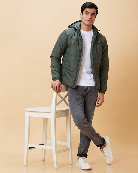 Tommy Jeans Plus long satin puffer coat in olive green | ASOS