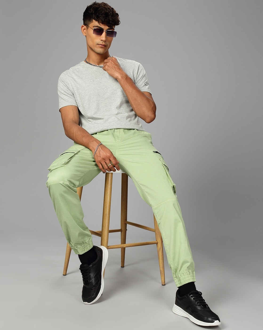 Buy Green Trousers & Pants for Men by British Club Online