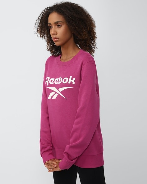 Pink cheap reebok sweatshirt