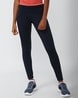 Buy Navy Blue Leggings for Women by Reebok Online