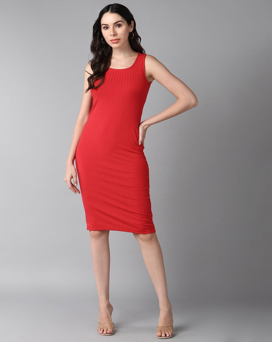 DRAPED SHORT DRESS - Red | ZARA India