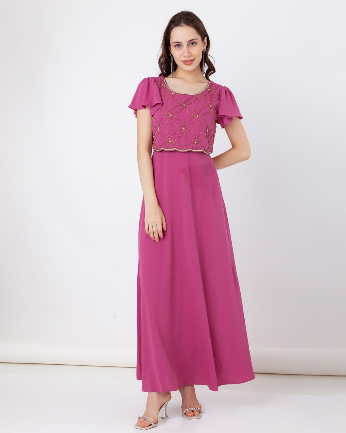 Buy Zink London Women Off White & Pink Dress - Dresses for Women 19454308 |  Myntra