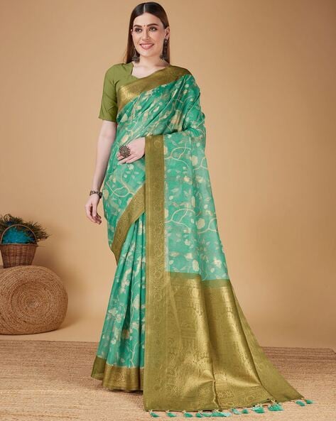 Buy Green Sarees for Women by REETA FASHION Online | Ajio.com