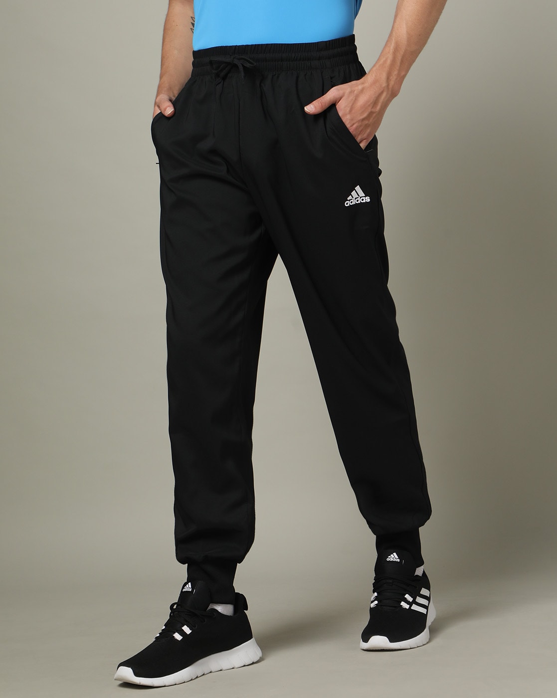 Adidas Men Regular Fit Joggers For Men (Black, S)