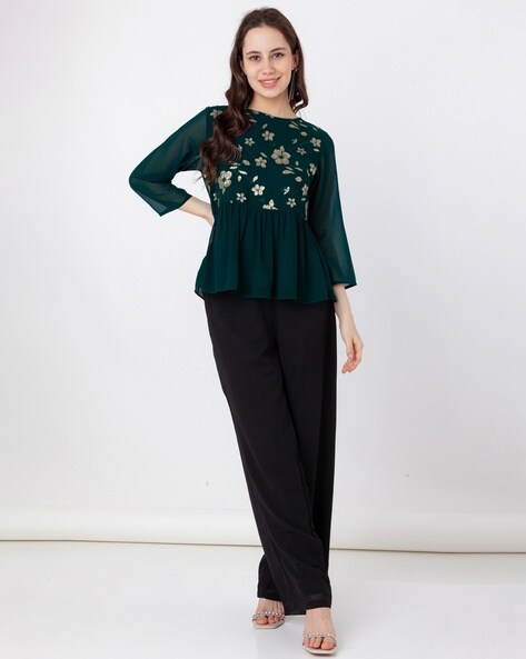 Buy Green Tops for Women by Zink London Online Ajio