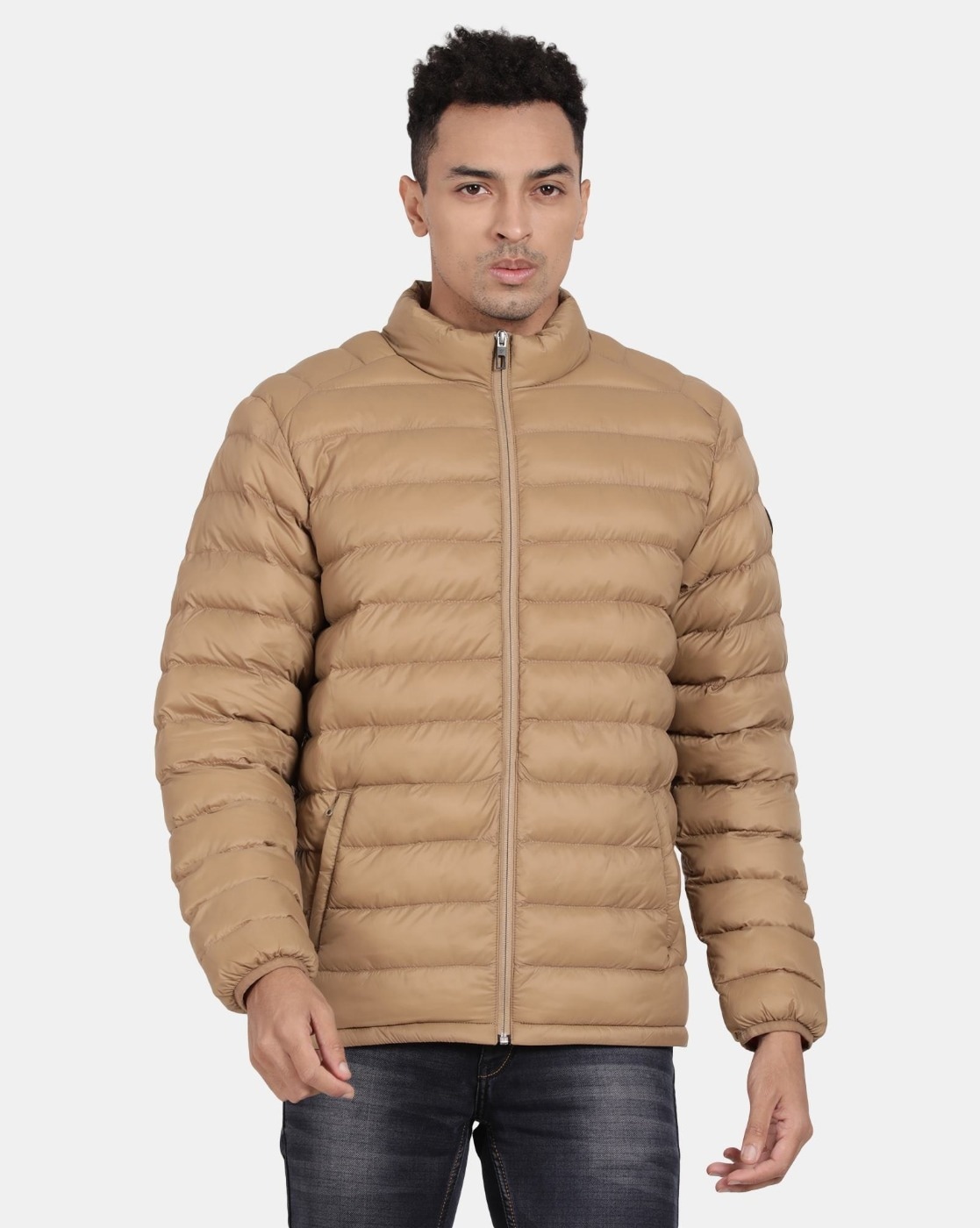 Mens puffer clearance jacket khaki