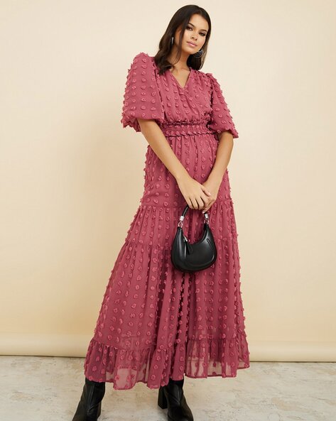 Buy Pink Dresses & Gowns for Women by NISHABD Online | Ajio.com