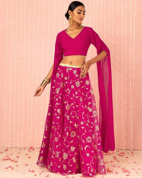 Buy Pink Skirts & Ghagras for Women by Indya Online