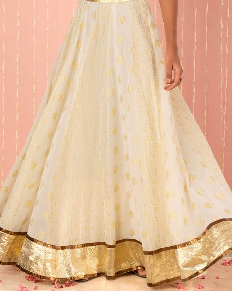 Lavanya The Label Women Yellow & Blue Printed Ready to Wear Lehenga &  Blouse - Absolutely Desi