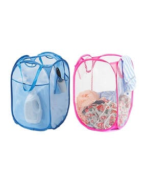 kuber industries Set of 2 Large Mesh Laundry Baskets-picture-15