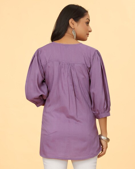 Buy Purple Kurtis & Tunics for Women by GOLDSTROMS Online