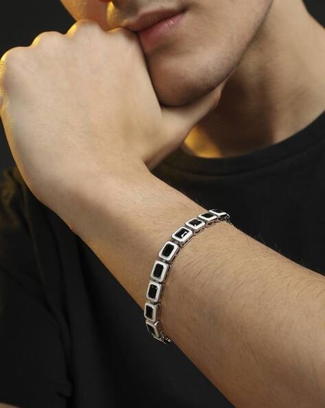 Buy Silver Bracelets Kadas for Men by French Accent Online