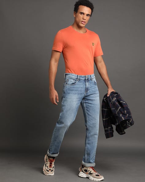 SPYKAR Men Ricardo Heavy-Wash Straight Fit Jeans
