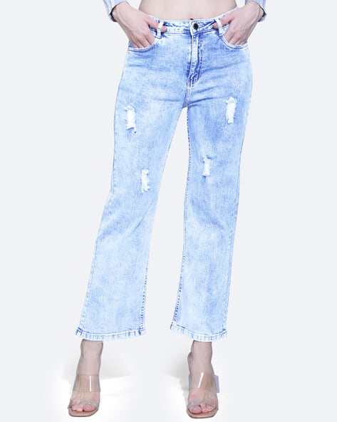 Buy Blue Jeans Jeggings for Women by FIRE AGE Online