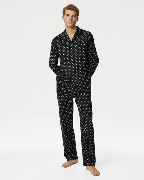 Buy Black Night&LoungeWearSets for Men by Marks Spencer Online