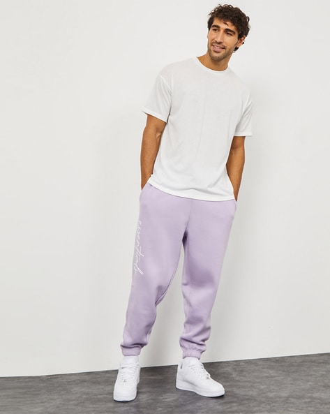 Buy Purple Track Pants for Men by Styli Online
