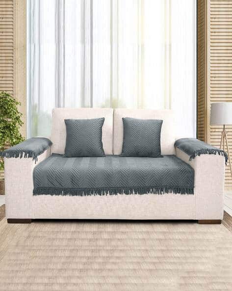 Buy Grey Furnishing Fabrics for Home Kitchen by Saral Home