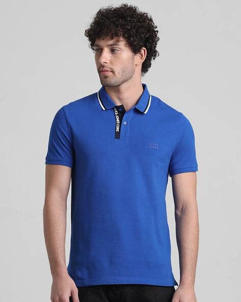 Men Slim Fit Polo T-Shirt
