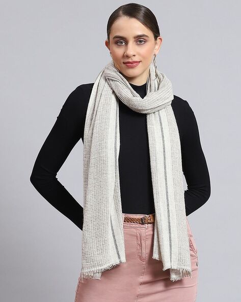 Women Knitted Stole with Rectangular Shape Price in India