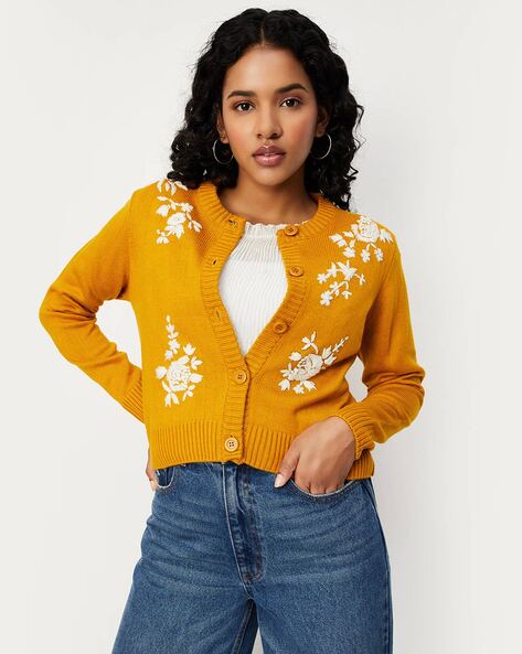 Women's hot sale embroidered sweaters