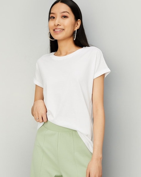 White Tshirts for Women by MAX Online | Ajio.com
