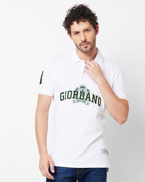 Buy White Tshirts for Men by GIORDANO Online | Ajio.com