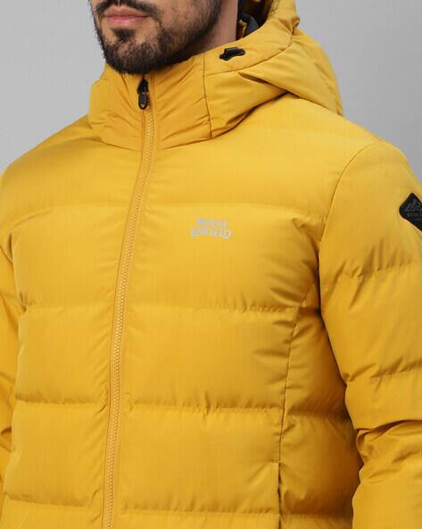 Buy Royal Enfield Men Quilted Regular Fit Hoode Online | Ajio.com