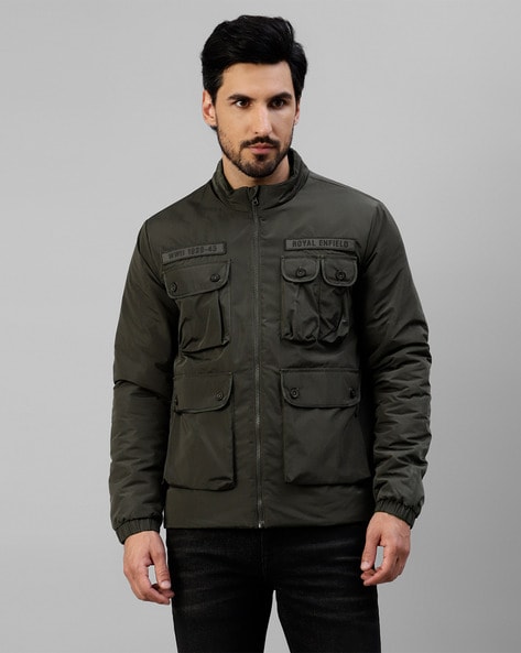 2 IN 1 Royal Enfield Olive Green Jacket, Men's Fashion, Coats, Jackets and  Outerwear on Carousell