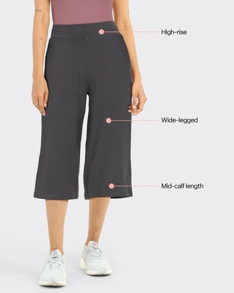 Women High-Rise Relaxed Fit Culottes