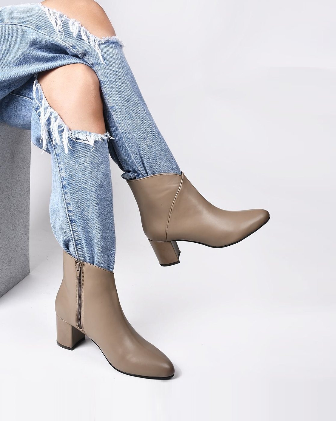 Womens khaki hot sale ankle boots