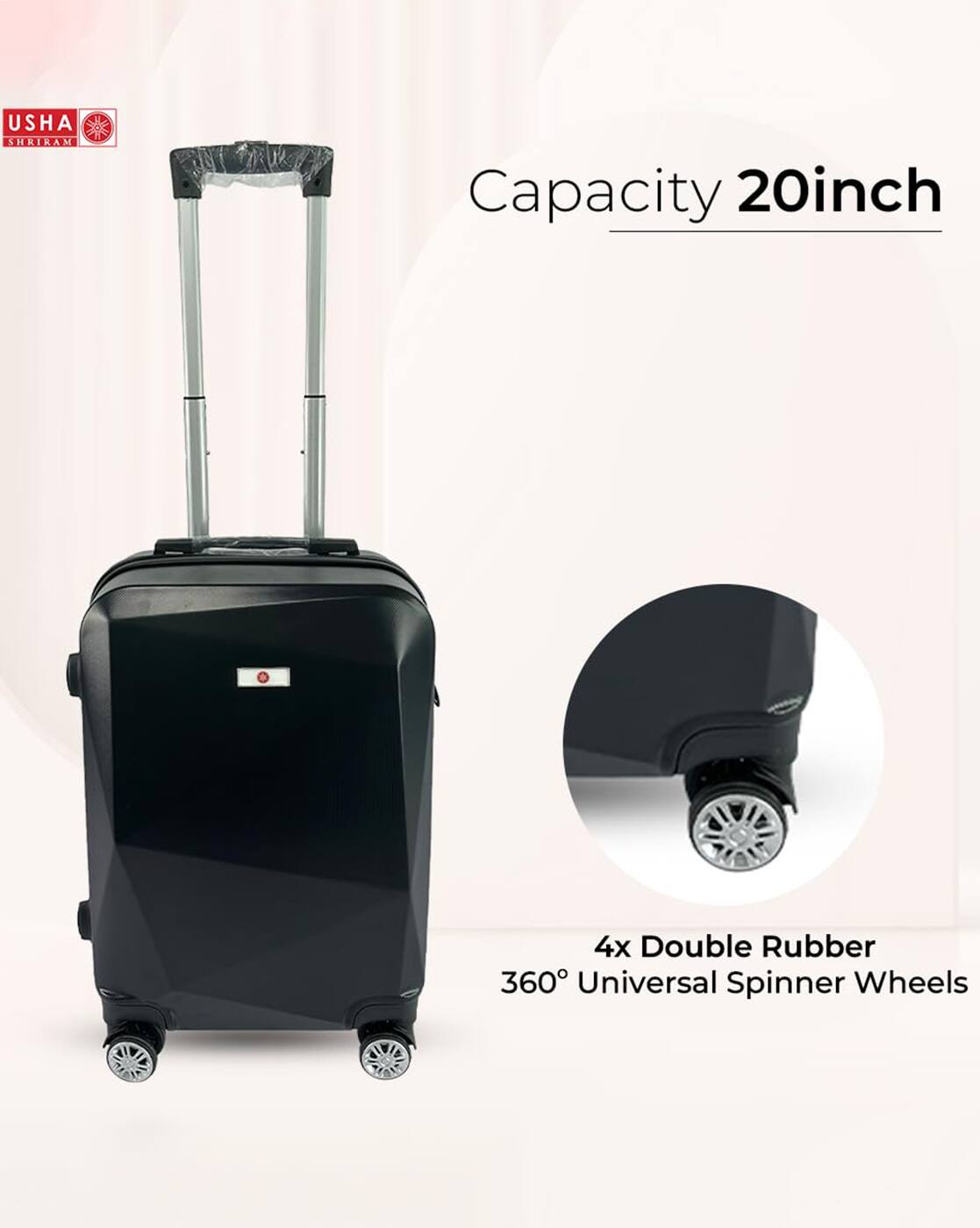 Hard-Body Trolley Bag with 3-Digit Standard Combination Lock