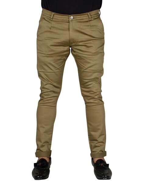 Buy Black Trousers & Pants for Men by CANOE Online | Ajio.com