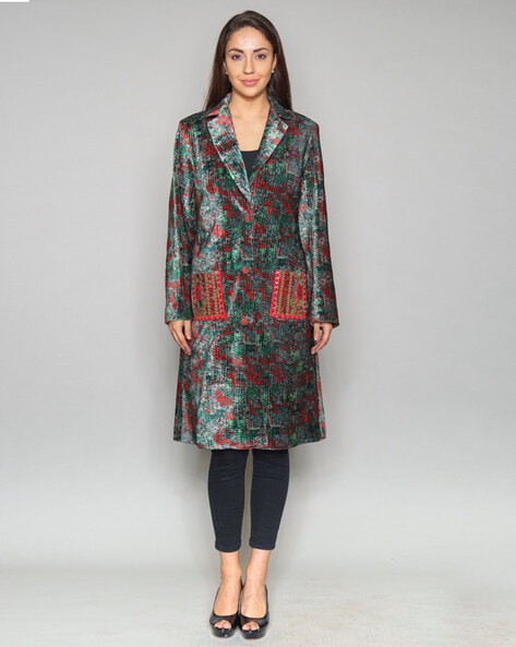 Long velvet coats hot sale for womens