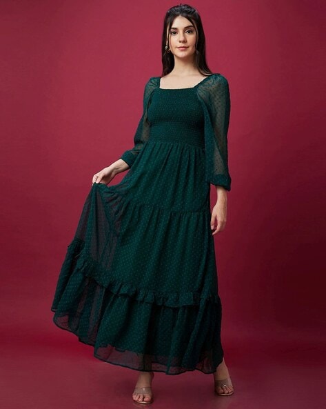 Buy Green Dresses for Women by GLOBUS Online Ajio