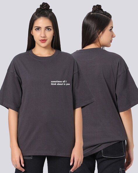 Buy Black Tshirts for Women by BESICK Online