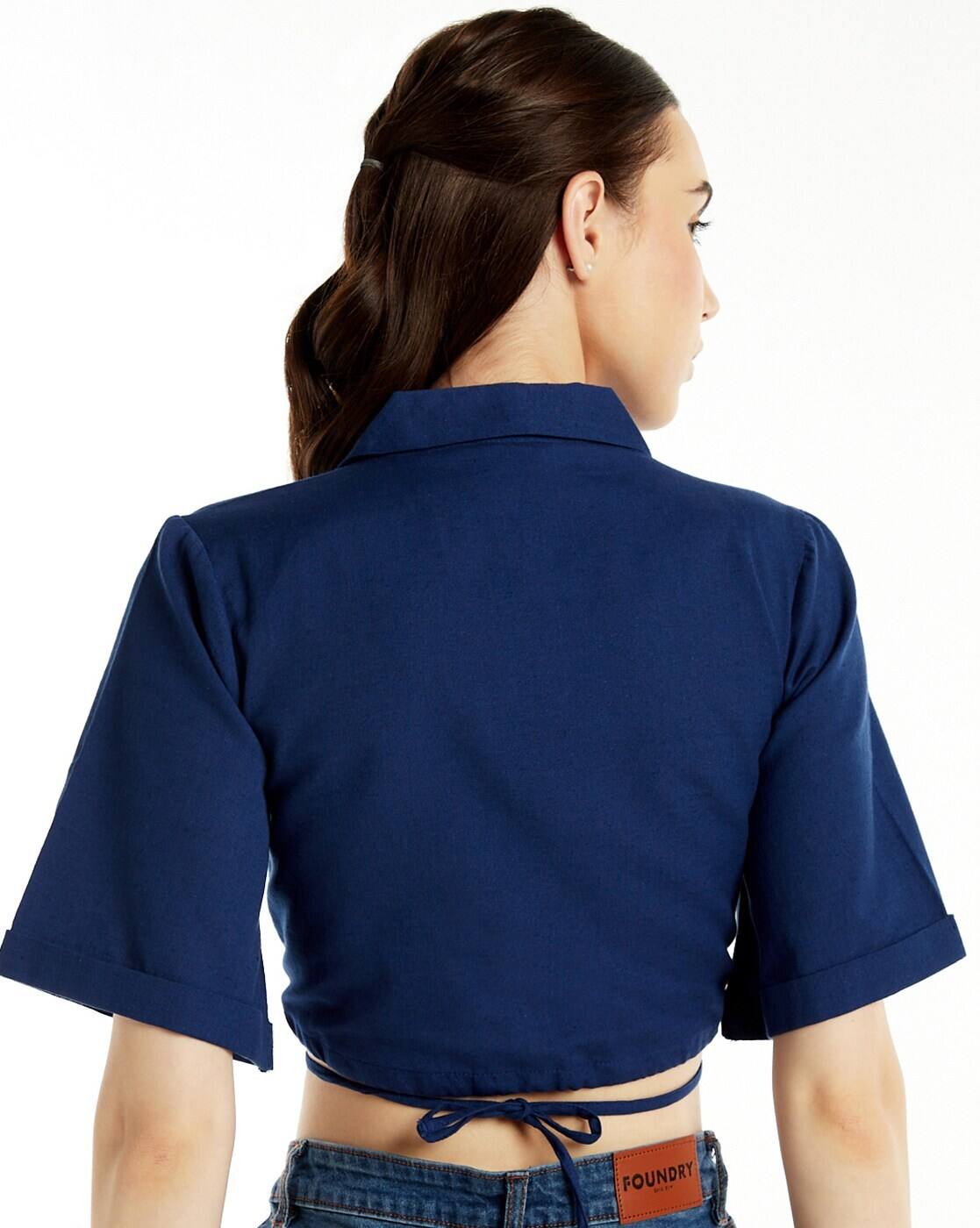 Buy Blue Shirts for Women by FOUNDRY Online | Ajio.com