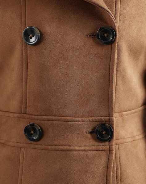 Tan peacoat on sale