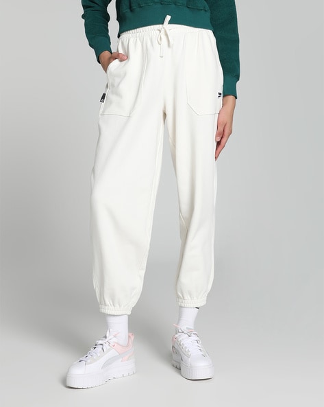 Buy Polo Ralph Lauren Women White Track Pants Online - 668075